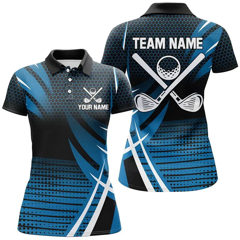 Damen Personalisierte Golf-Polo-Shirts | Stilvolle Golfgeschenke für Teams | Blau N7486 – Bild 2